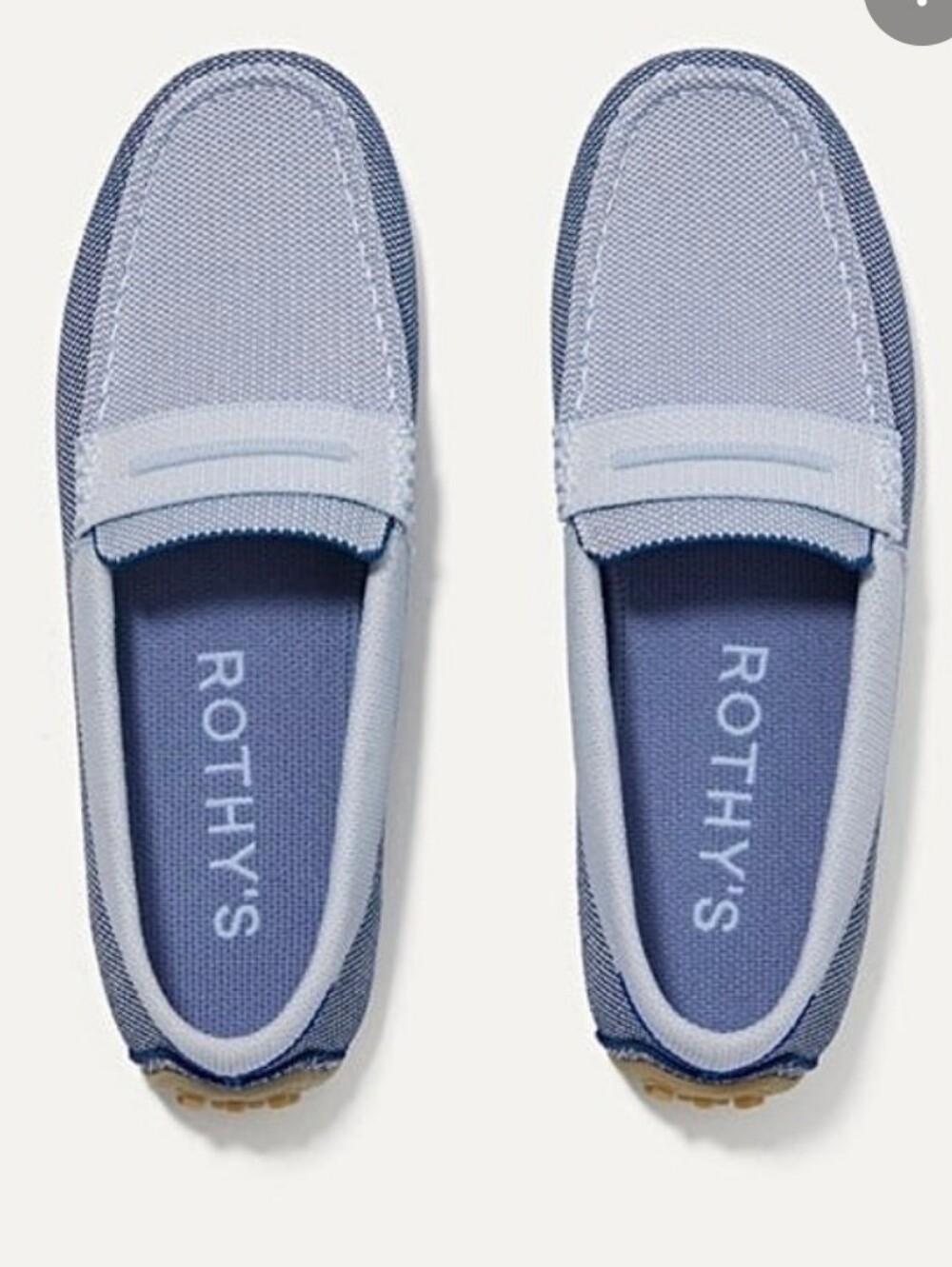 Rothy's Rare Santorini Blue The Driver Penny Loafer Size 6.5